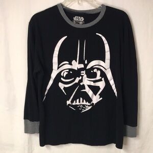 Star Wars Women’s Darth Vader Black Tee Shirt Size Medium Long Sleeves E…